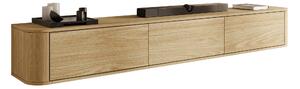 Comodă TV Claritas, Stejar, PAL laminat, 29x200x34cm, 26.5 kg
