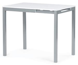 Jídelní stůl rozkládací 60-90x60 cm, melamin, bílá, GDT-206 WT