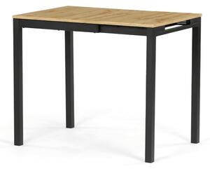 Jídelní stůl rozkládací 60-90x60 cm, melamin, dub, GDT-206 OAK