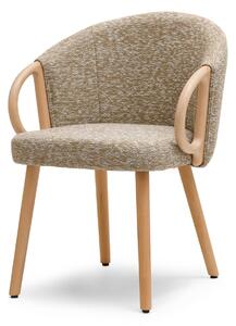 Scaun Paul (bej + stejar). Promo -14%. 1111236