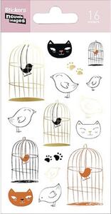 Ministickere Cats&Birds, 16 elemente