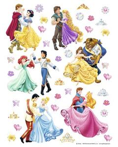 Sticker Disney Princes & Princesses 65x85 cm