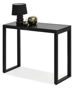 Măsuță consolă Ines (lemn negru + negru). Promo -21%. 1110809