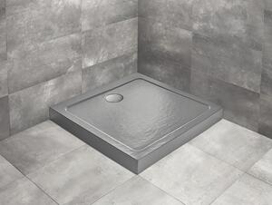 Cădiță de duș pătrată Radaway Doros C Compact 90x90x11,5 cm acril antracit SDRC9090-05-64S