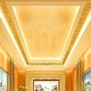 Set Oglinzi din PVC Design Versace - Oglinzi Decorative Acrilice Gold Plated - Luxury Home 10 bucati/set