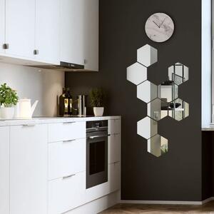 Oglinda Decorative Acrilica Design Hexagon Silver M Size 1 bucata