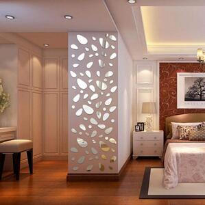 Set Oglinzi Design 3D Silver Piatra Cubica MyStyle® - Oglinzi Decorative Acrilice Luxury Home 12 buc/set
