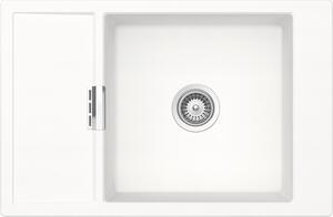 Chiuvetă bucătărie cristadur cu o cuvă Schock Mono D-100XS 78x51 cm, cu picurător, reversibilă, Polaris