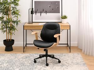 Fotoliu Raynold (stejar negru + negru). Promo -18%. 1110533