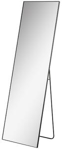 HOMCOM Oglindă Verticală din Metal, 50x2x161.5 cm, Negru | Aosom Romania