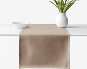 Goldea napron de masă 100% bumbac - maro cafea 20x120 cm