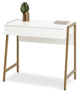 Masă PC Norsinimo (alb + auriu). Promo -18%. 1135606