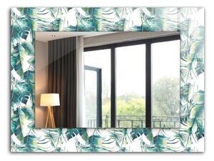 Oglindomat.ro Decor oglinda Decor oglinda Frunze tropicale verzi lpp-00011585