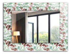 Oglindomat.ro Oglinda cu decor Oglinda cu decor Frunze în acuarelă lpp-00012273
