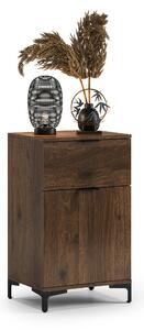 Mazzoni Comodă LANA K-50S Nuc Elegant - DULAP VERTICAL CU SERTAR
