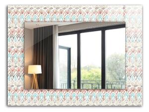 Oglindomat.ro Oglinda cu decor Oglinda cu decor Desen geometric colorat lpp-00012782