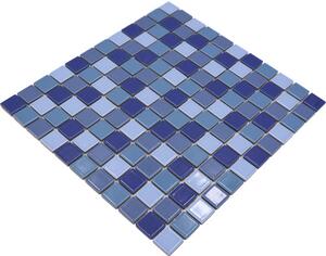 Mozaic ceramic JT 250 mix albastru 30,2x33 cm