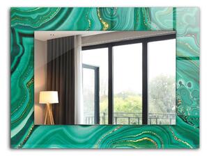 Oglindomat.ro Oglinda rama cu imprimeu Oglinda rama cu imprimeu Textură abstractă verde lpp-00020894