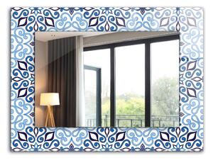 Oglindomat.ro Oglinda perete decorativa Oglinda perete decorativa Motiv ornamental albastru lpp-00020935