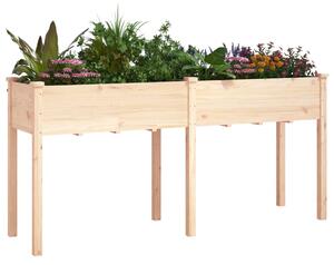 Jardinieră cu căptușeală, 161x45x76 cm, lemn masiv de brad