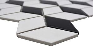 Mozaic ceramic POV 09 negru/alb 26,6x30,5 cm