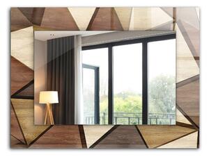 Oglindomat.ro Oglinda rama cu imprimeu Oglinda rama cu imprimeu Modele geometrice în lemn lpp-00053758