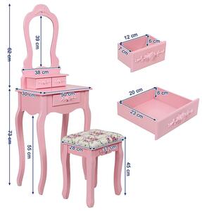 Masă de toaletă Madame “Pink” Clotilde