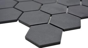 Mozaic ceramic CU HX189 negru mat neglazurat 32,5x28,1 cm