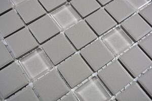 Mozaic ceramic CU G90 gri mat neglazurat 32,7x30,2 cm