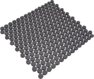 Mozaic ceramic CU K289 negru mat neglazurat 31,5x29,4 cm