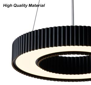Brilagi - Lustru LED reglabil LUMIX LED/48W/230V 3000-6000K negru pr. 50 cm + telecomandă
