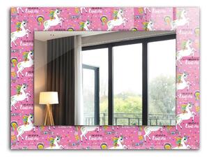 Oglindomat.ro Decor oglinda Decor oglinda Unicorni Inimi curcubeu lpp-00054068