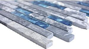 Mozaic piatră naturală XCM MV688 mix gri-albastru 30x29 cm