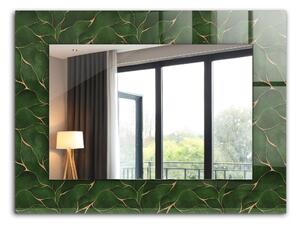 Oglindomat.ro Oglinda cu decor Oglinda cu decor Modele de frunze verzi lpp-00072551