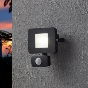 EGLO Proiector LED exterior Faedo 3, senzor, negru, 10W, Negru, Metal, Modern
