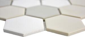 Mozaic ceramic CU HX140 mix alb-bej 32,5x28,1 cm