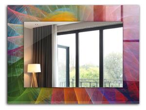 Oglindomat.ro Oglinda imprimata Oglinda imprimata Spirală abstractă colorată lpp-00072560