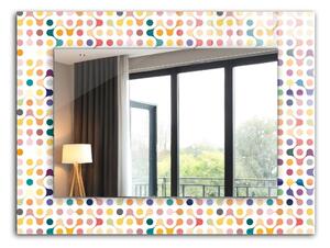 Oglindomat.ro Oglinda rama cu imprimeu Oglinda rama cu imprimeu Model geometric colorat lpp-00072577