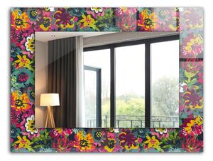 Oglindomat.ro Oglinda decor perete Oglinda decor perete Motiv floral colorat lpp-00072594