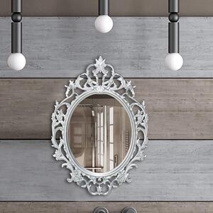 OGG201 - Oglinda perete ornamentala dormitor, living, baie - Argintie