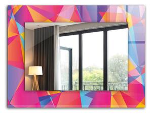 Oglindomat.ro Oglinda cu decor Oglinda cu decor Motive geometrice colorate lpp-00072648