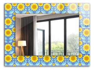 Oglindomat.ro Decor oglinda Decor oglinda Motive cu frunze de floarea-soarelui lpp-00072651
