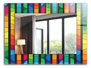 Oglindomat.ro Oglinda perete decorativa Oglinda perete decorativa Fâșii de sticlă colorată lpp-00277224