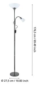 Eglo 93917 - Lampadar UP 2 1xE27/60W/230V + 1xE14/25W/230V