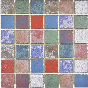 Mozaic ceramic CD CUBIS Quadrat Orient Color Mix 31,6x31,6 cm