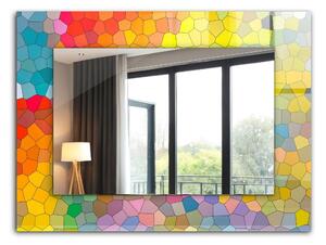 Oglindomat.ro Oglinda cu decor Oglinda cu decor Mozaicuri abstracte colorate lpp-00277248