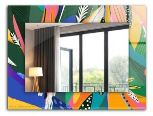 Oglindomat.ro Oglinda rama cu imprimeu Oglinda rama cu imprimeu Motiv abstract colorat lpp-00277260