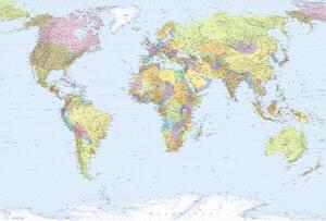 Fototapet vlies World Map 368x248 cm