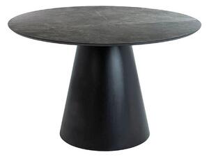 Masa ANGEL, gri inchis/negru, 120x120x76 cm