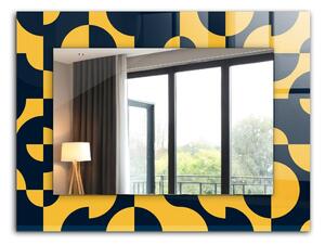 Oglindomat.ro Oglinda cu rama imprimata Oglinda cu rama imprimata Motiv geometric abstract lpp-00277267